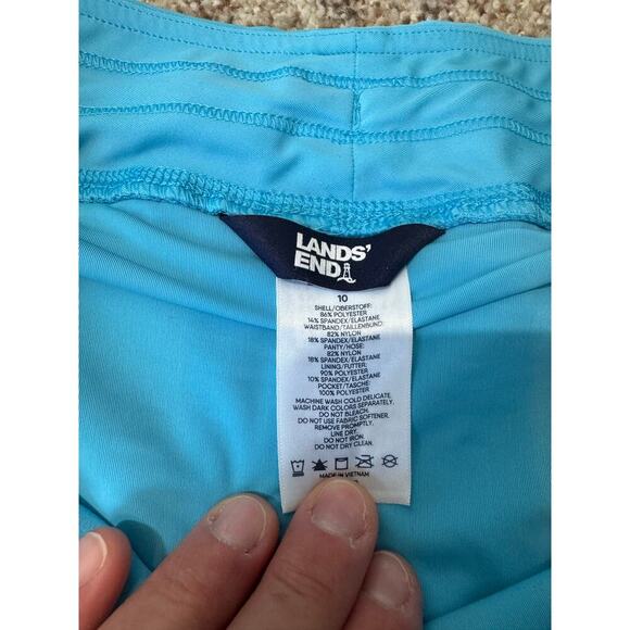 Lands End Swim Shorts, Teal/Blue, size women's 10, NWOT. - Picture 8 of 8